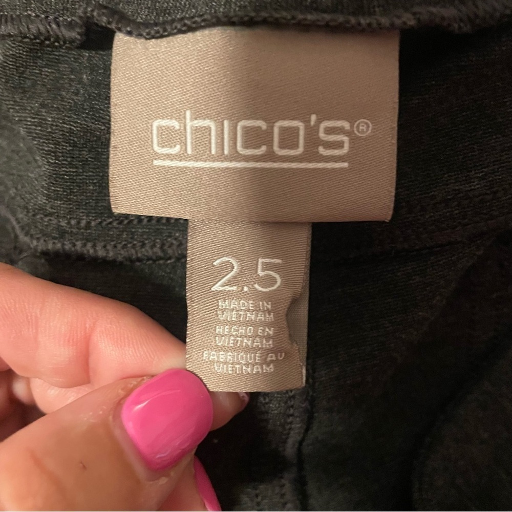 Chico’s Grey Dress Pants Bootcut With Pockets Size 2.5 - Picture 5 of 7